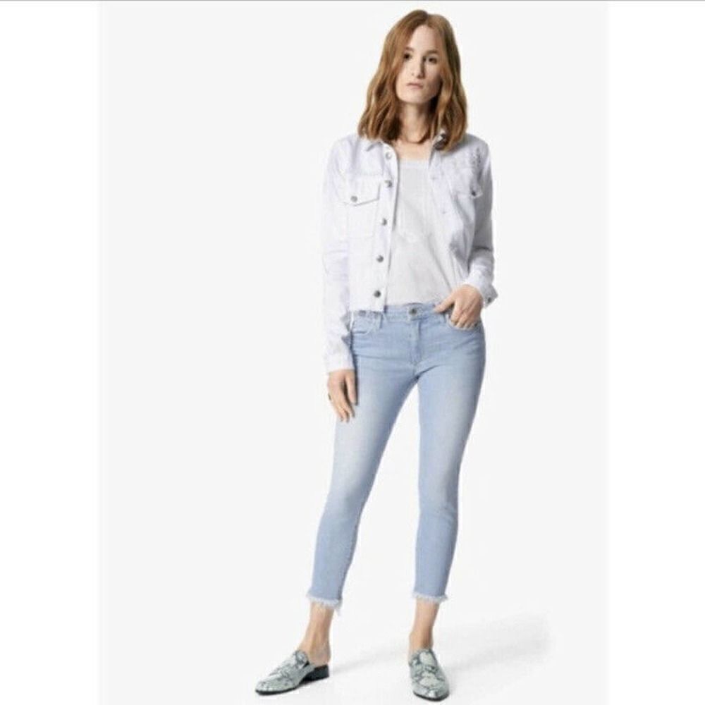 Joe’s Jeans Collector's Edition The Icon Mid Rise Skinny Crop Frayed Jeans 29